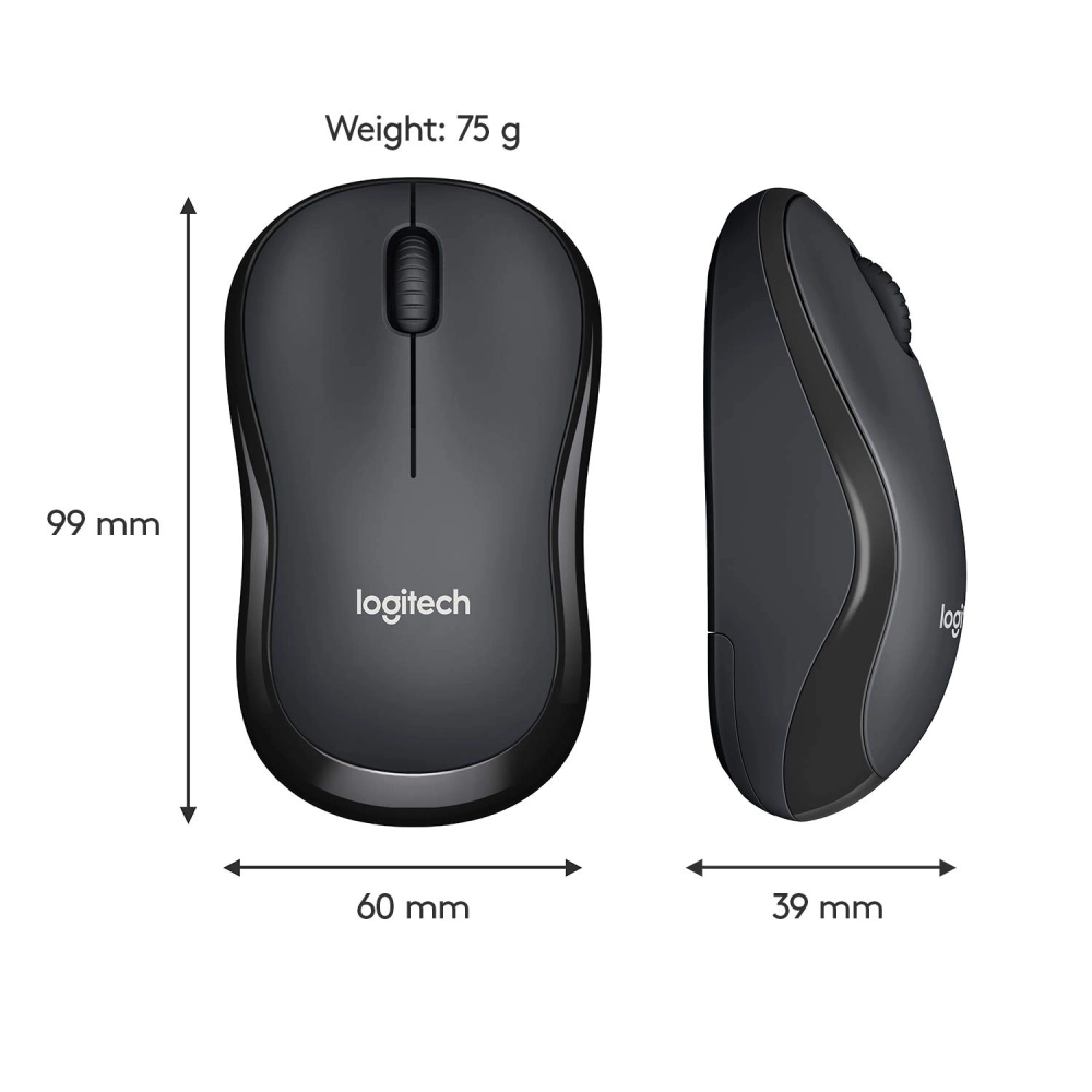 Logitech Wireless Mouse M221 Silent Grey view 5